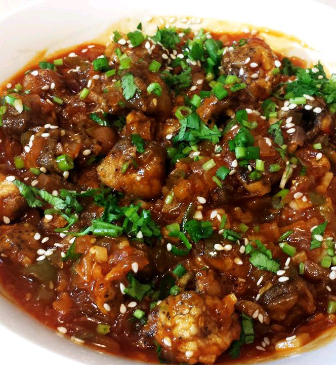 Mushroom Manchurian Gravy