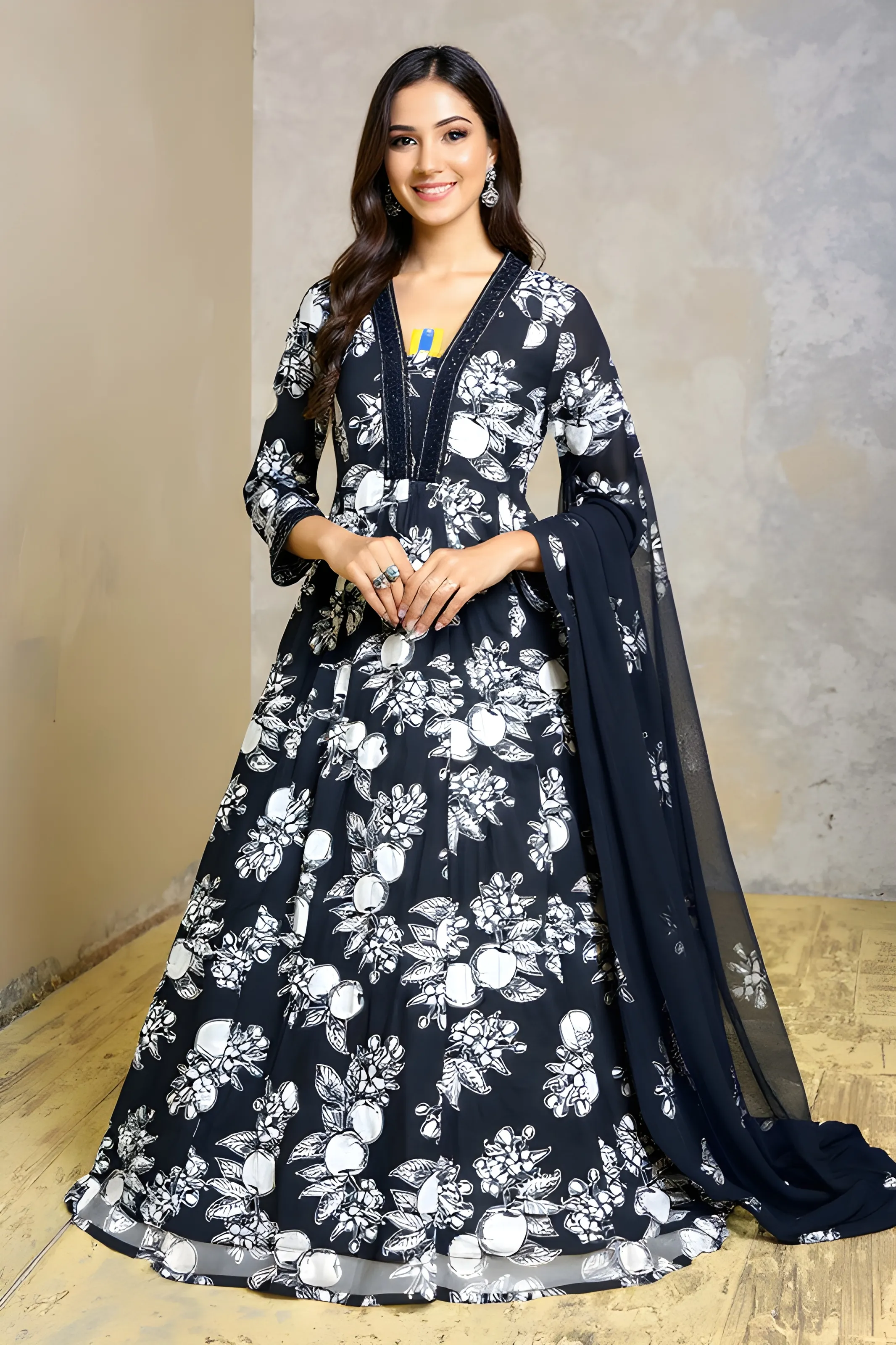 Embroidered Maxi Dress XXXL-XXXXXXL