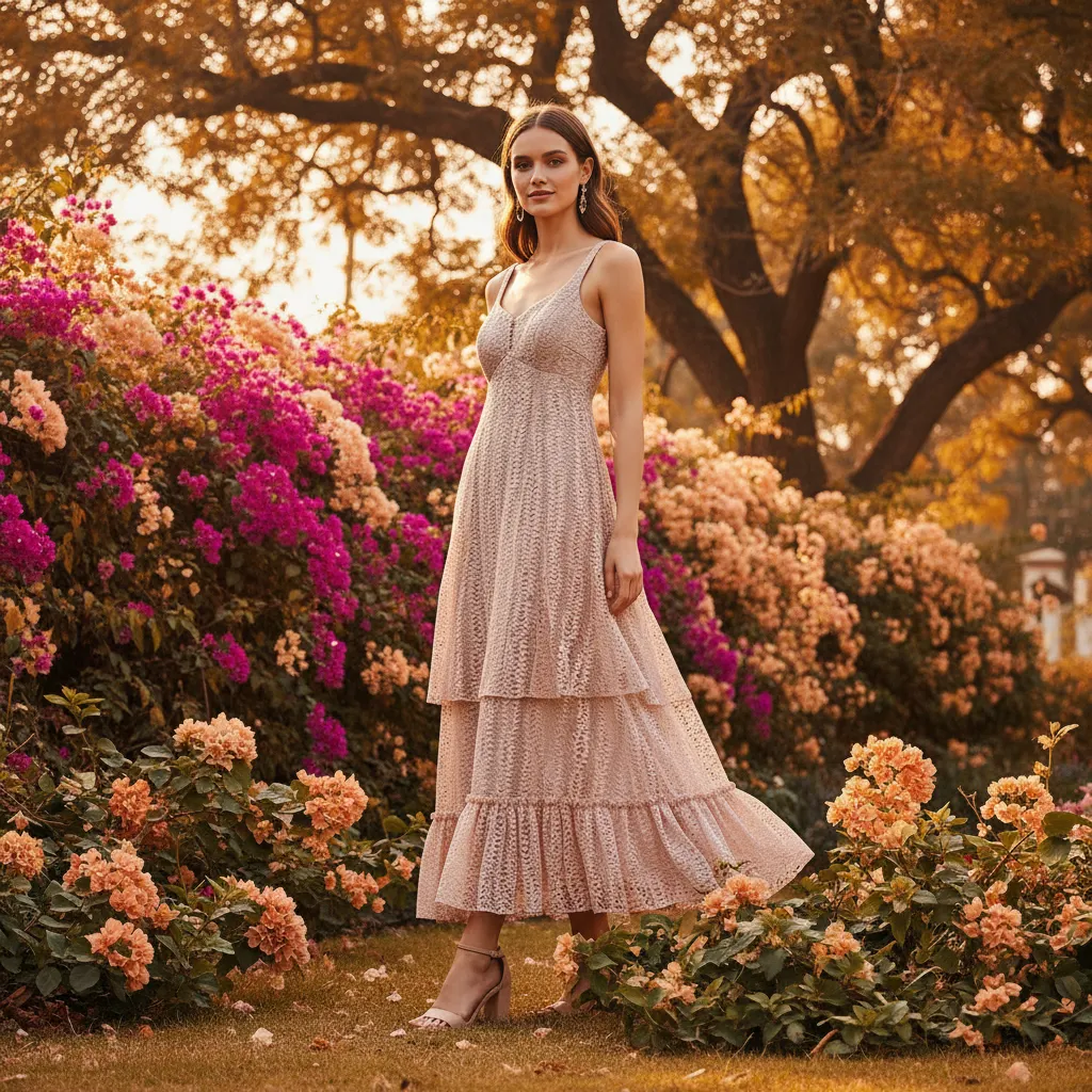 Lace Midi Dress And gown view 4