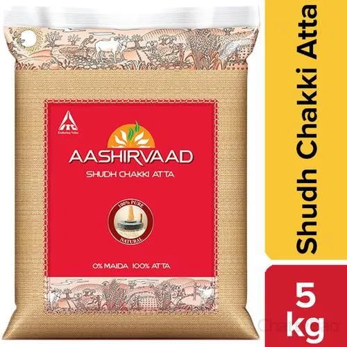 Aashirvaad Shudh Chakki Atta Whole Wheat 5 Kg