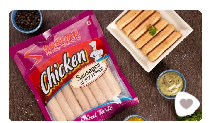 Chicken Sausage Black Pepper 250gm