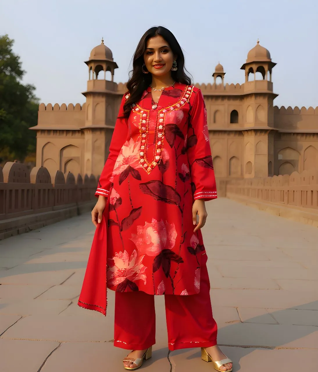 Paridhan Boutique Floral Kurti Set