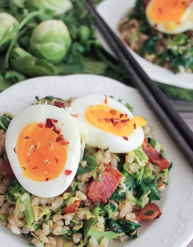 4 Boiled Egg Brown Rice