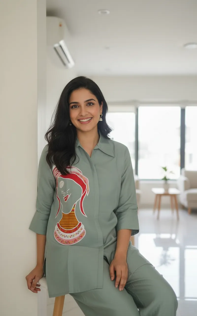 Karigari Embroidered Tunic Set
