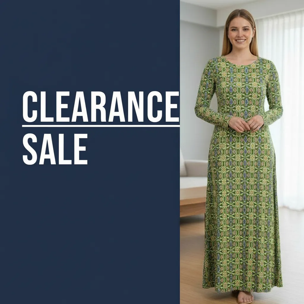 Green Patterned Maxi Dress
