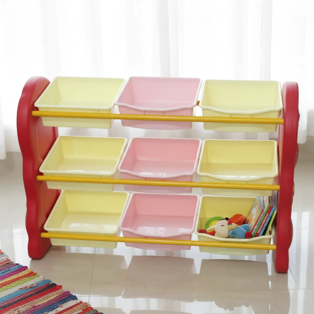 Multicolor Kids Storage Rack
