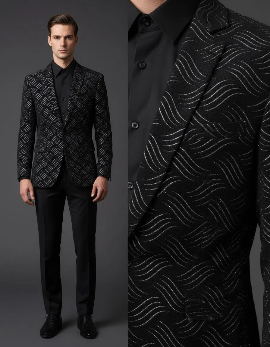 Designer Patterned Suit