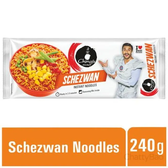 Chings Secret Schezwan Instant Noodles 240 g (Pack of 4)