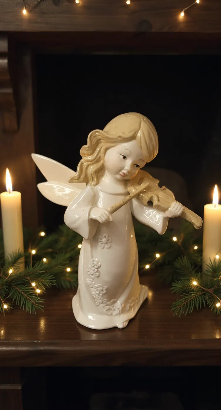 Angel Figurine with Violin