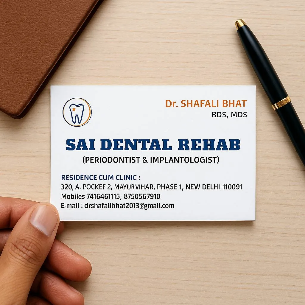 Sai Dental Rehab Business Card