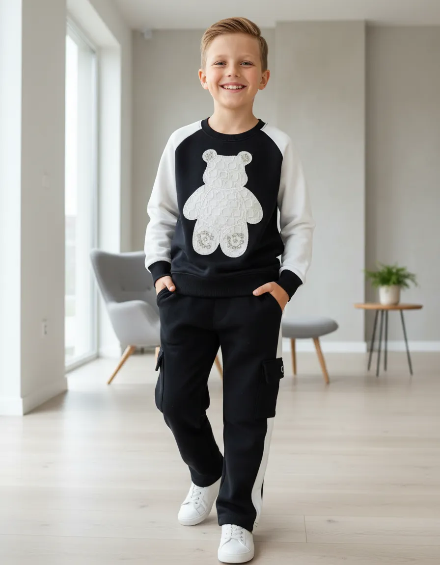 Black Kids Tracksuit