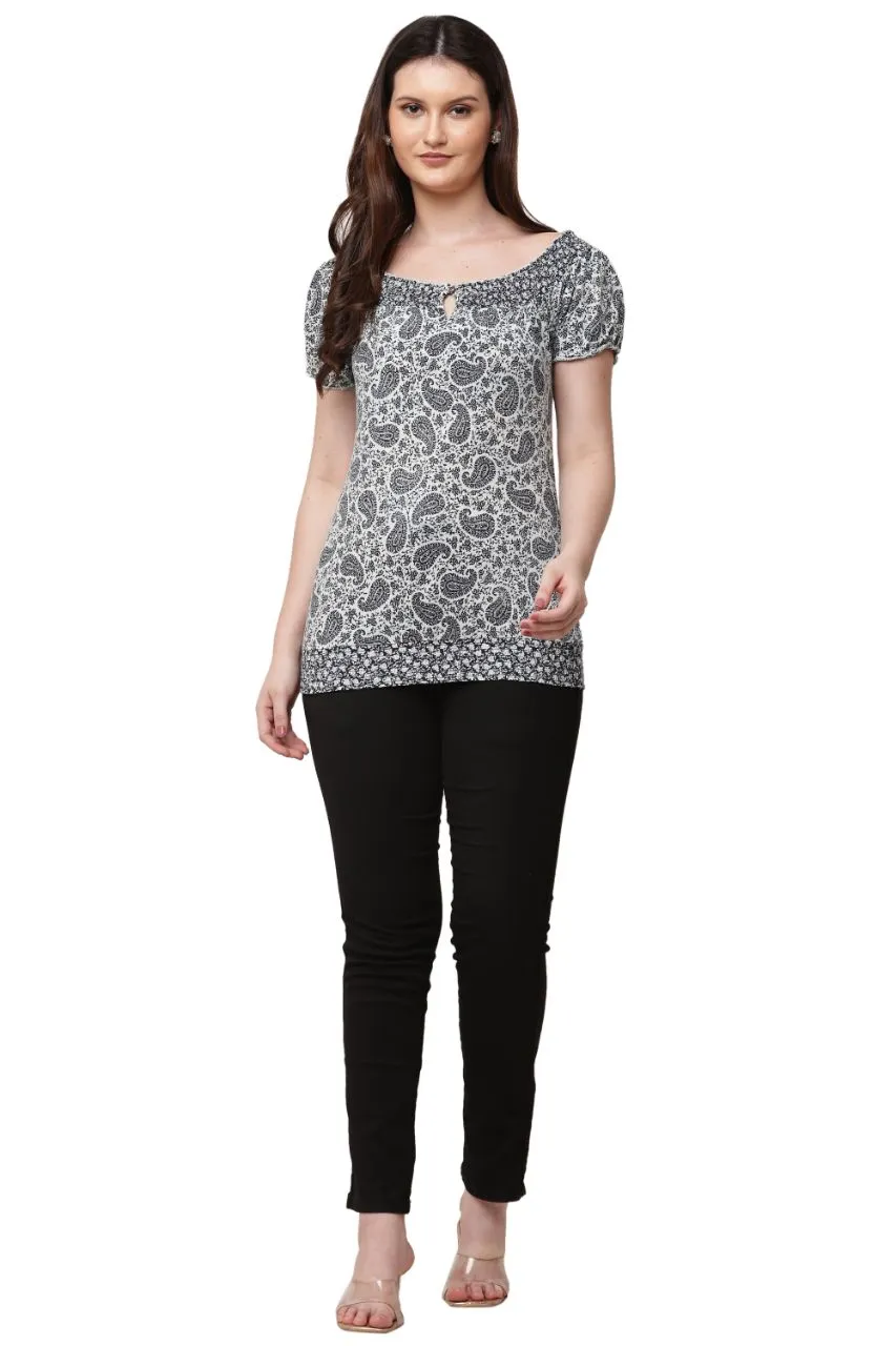 Paisley Print Blouse