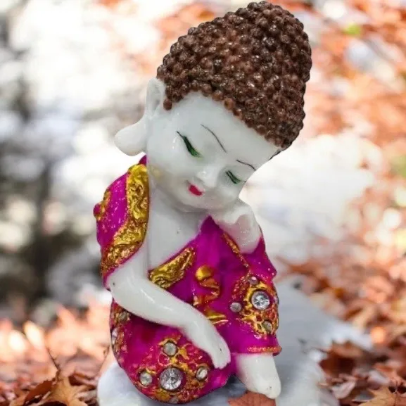 Decorative Pink Buddha Figurine
