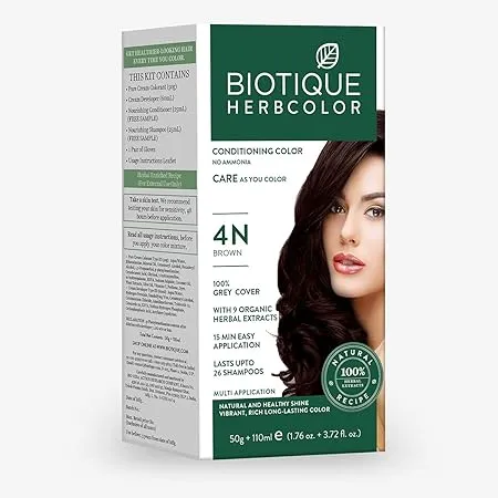 Biotique Hair Color 4N (50 g + 110 ml)