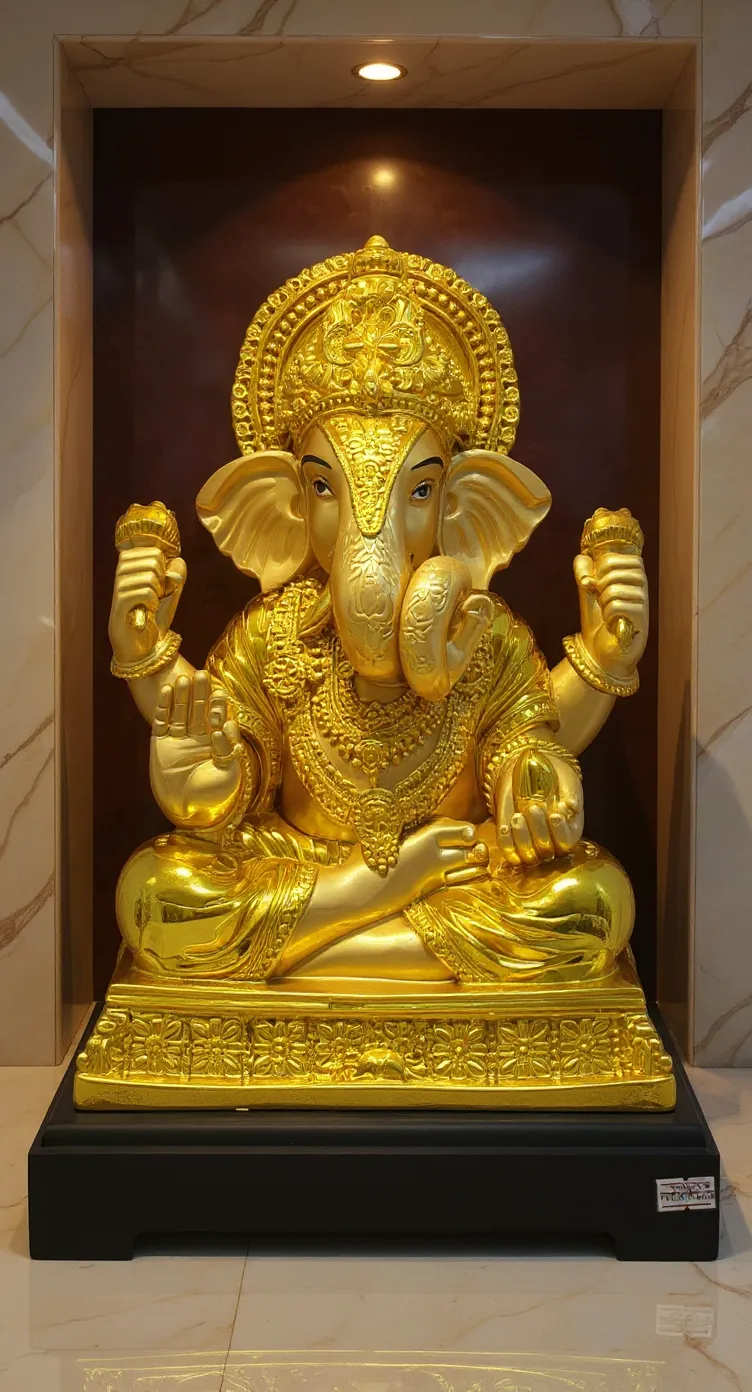 Golden Ganesha Statue