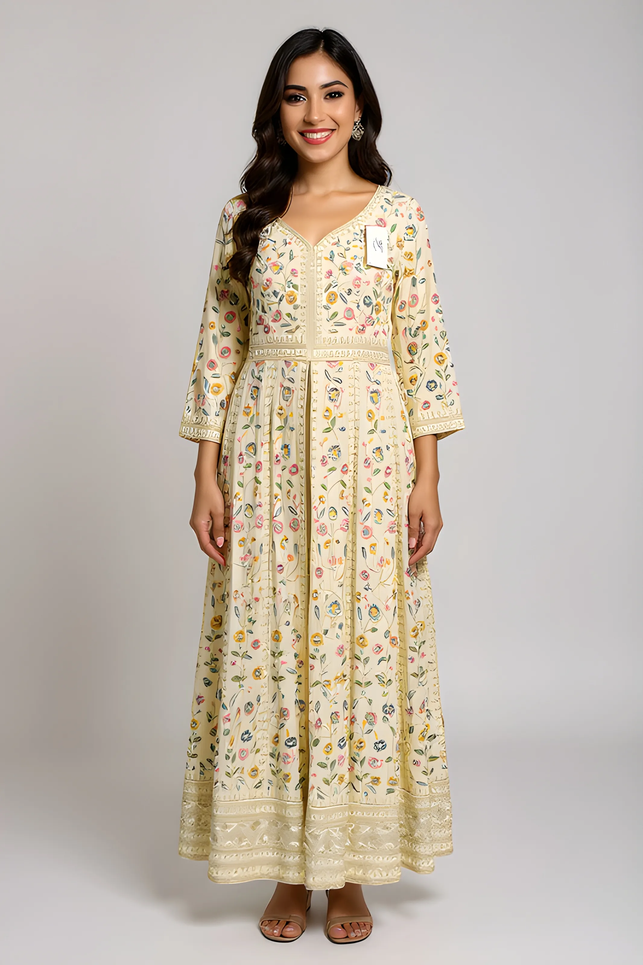 Embroidered Anarkali Kurti