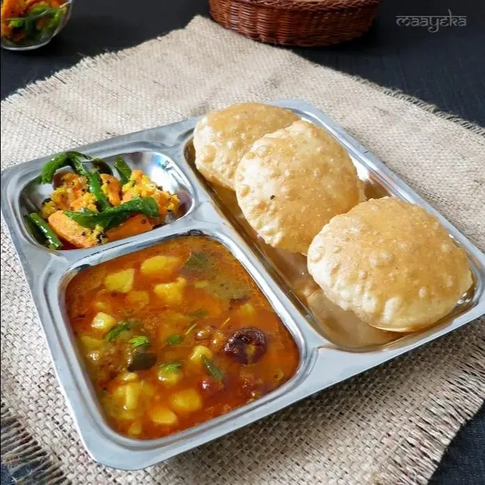 Poori Sabzi Plate