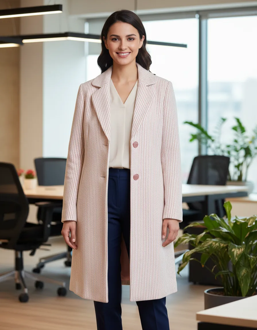 Peach Ladies Blazer