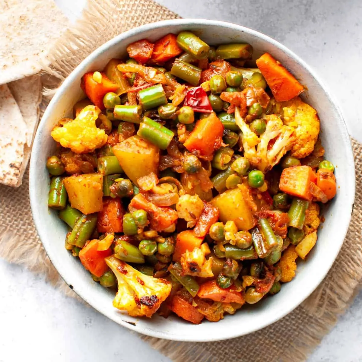 Mixed Vegetable Half