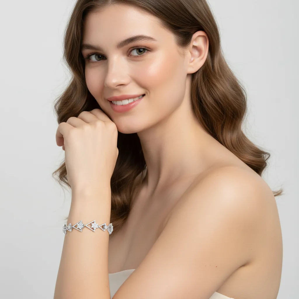 Diamond Triangle Bracelet