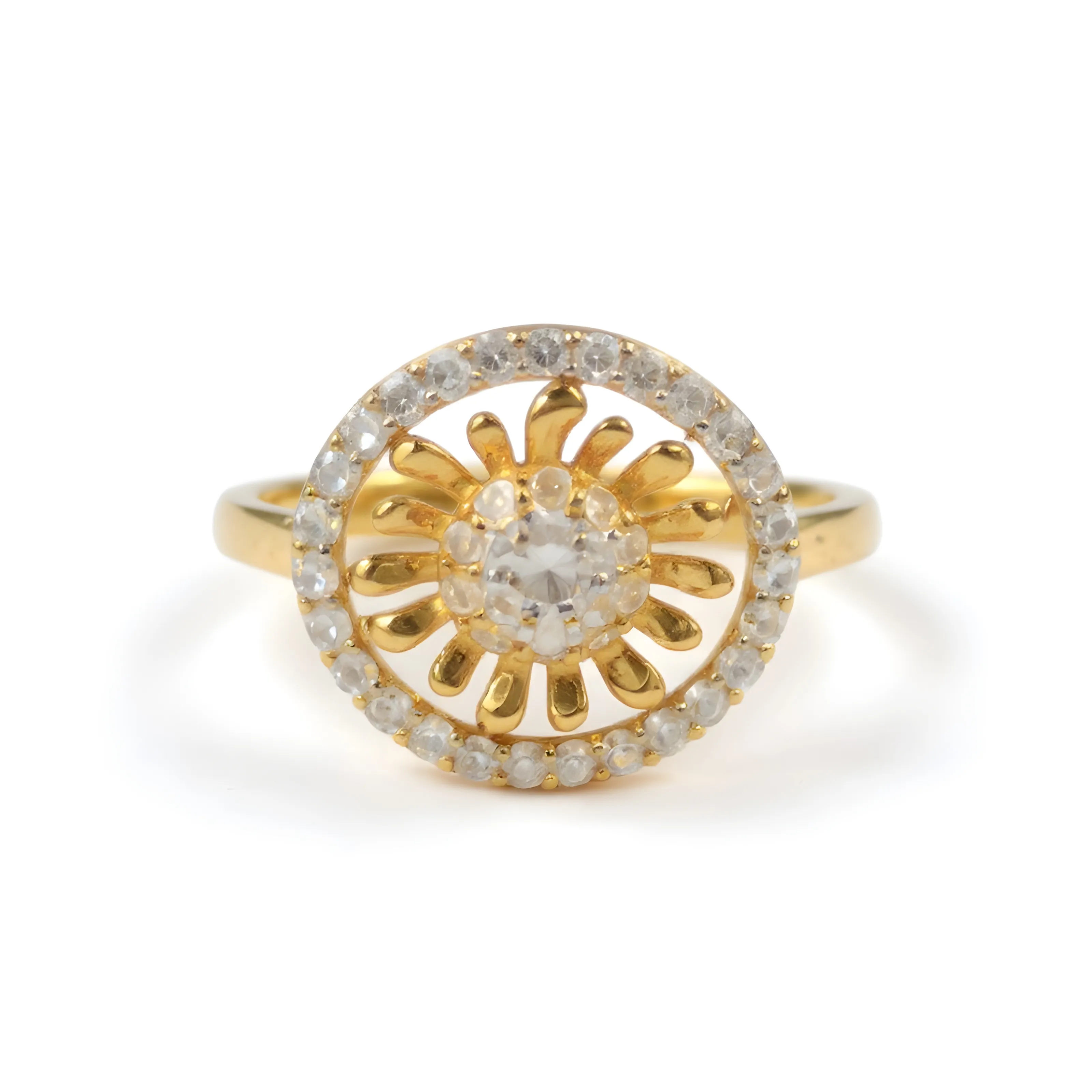 Sunburst Diamond Ring