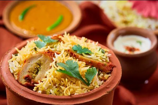 Veg Soya Chaap Biryani