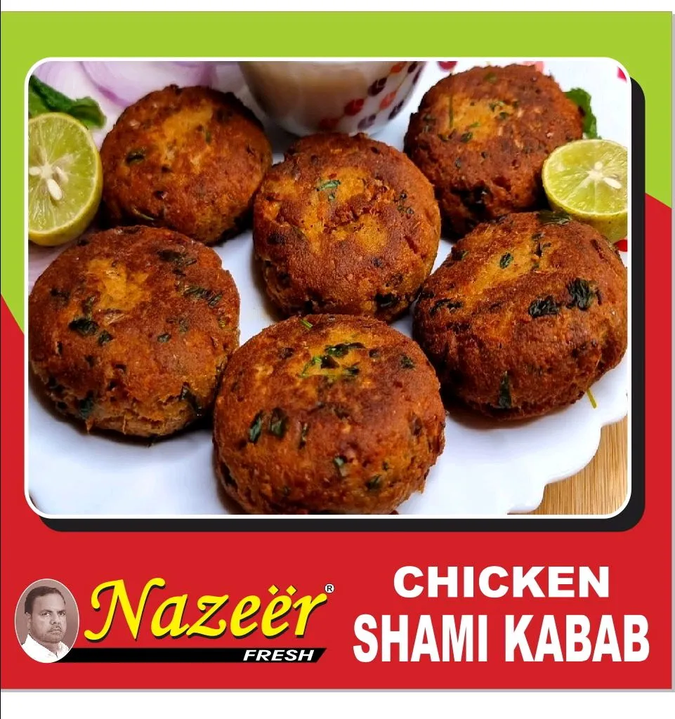 Chicken Shami Kabab(500g)(Semi Cooked)Nazeer Delhi