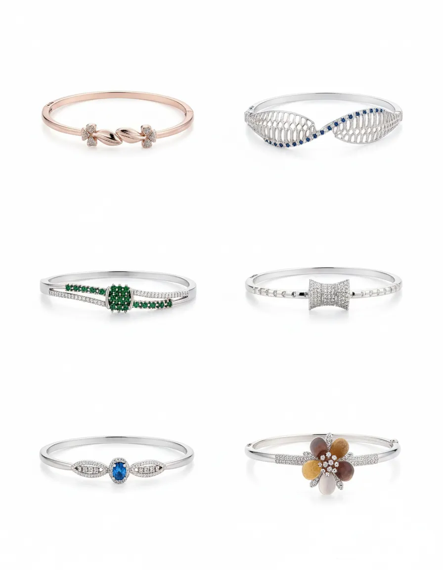 Silver Bracelets.