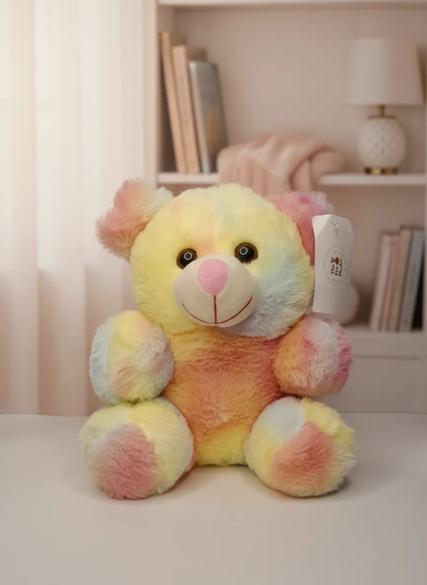 Multicolor Plush Teddy Bear