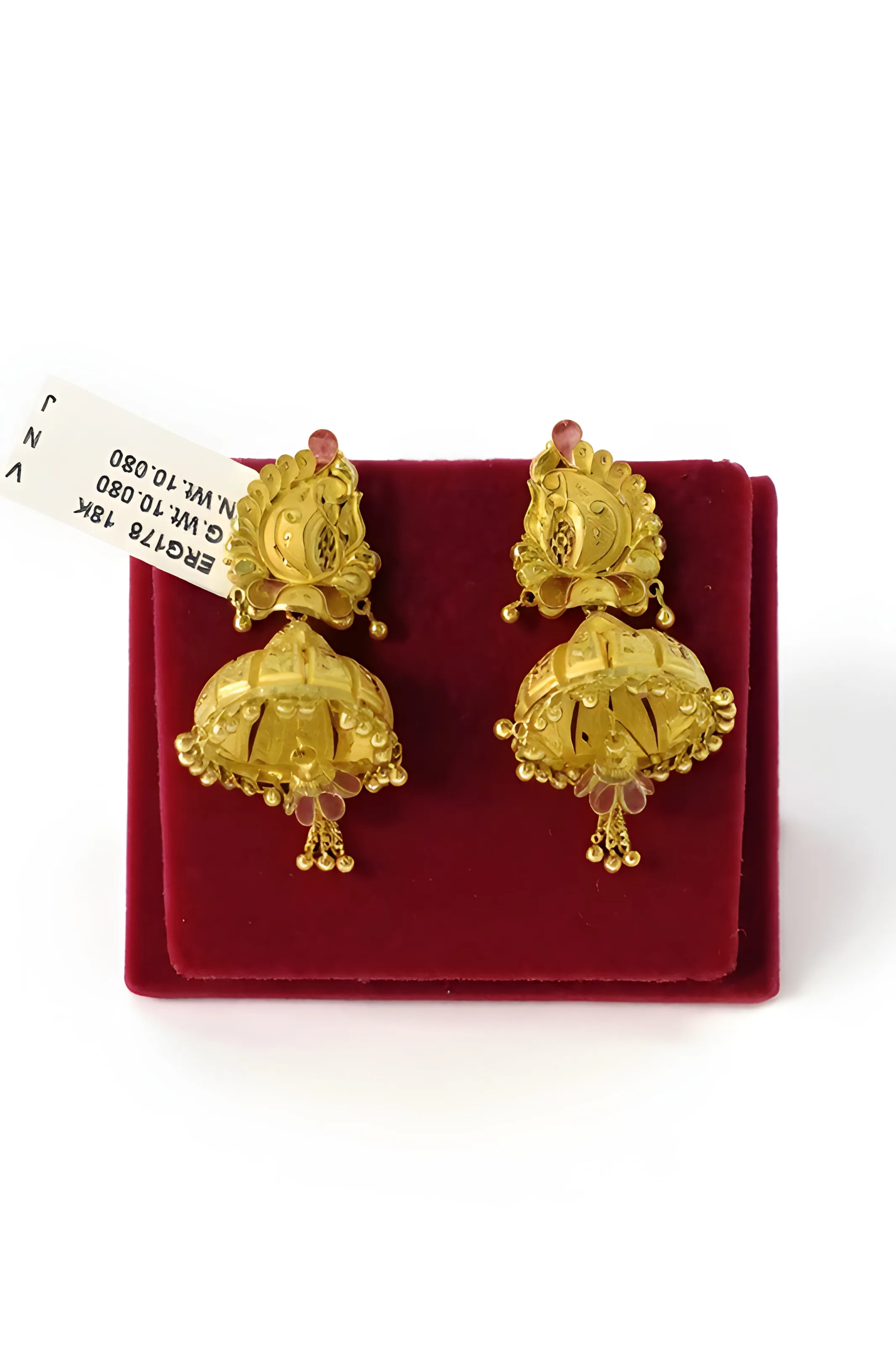 Gold Jhumka Earrings 1