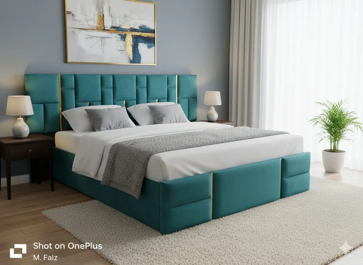 Bed With Side Table