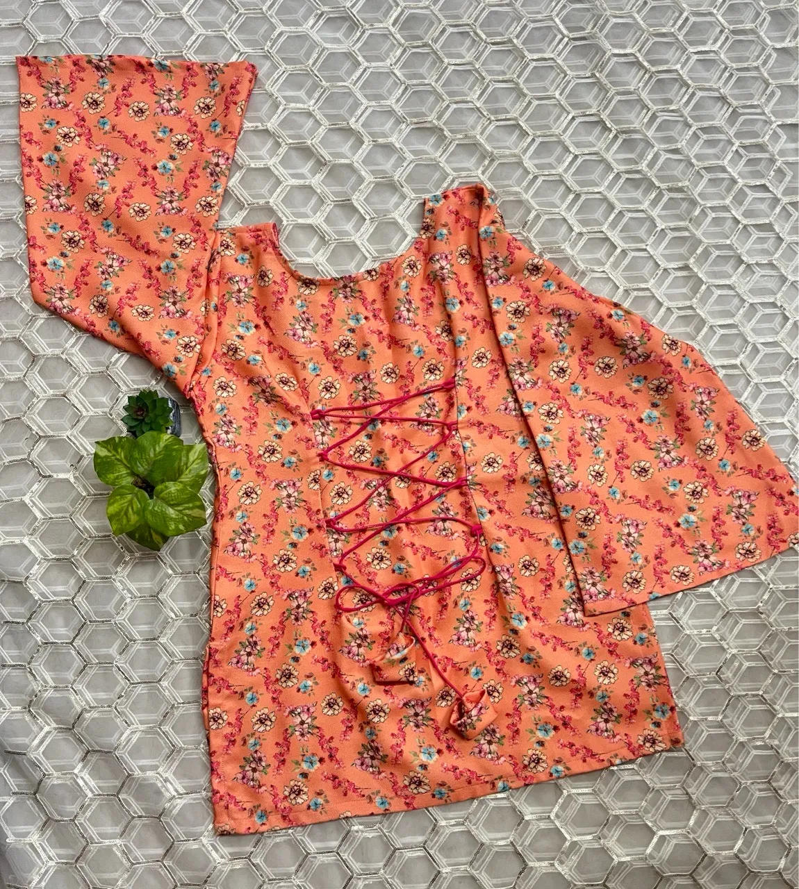 Bell Sleeves Woolen Kurti view 2