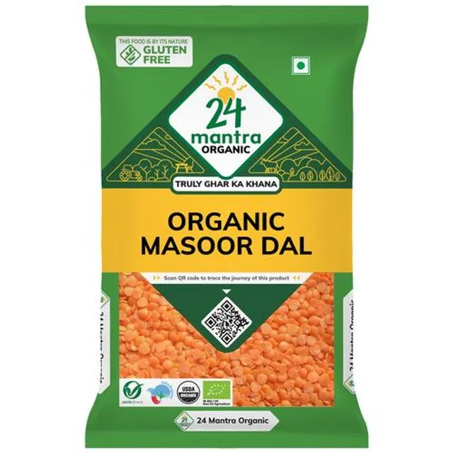 24 Mantra Organic Masoor Dal 500 g
