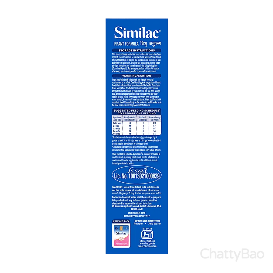Similac Stage 1 Infant Formula Up To 6 months 400 g view 4