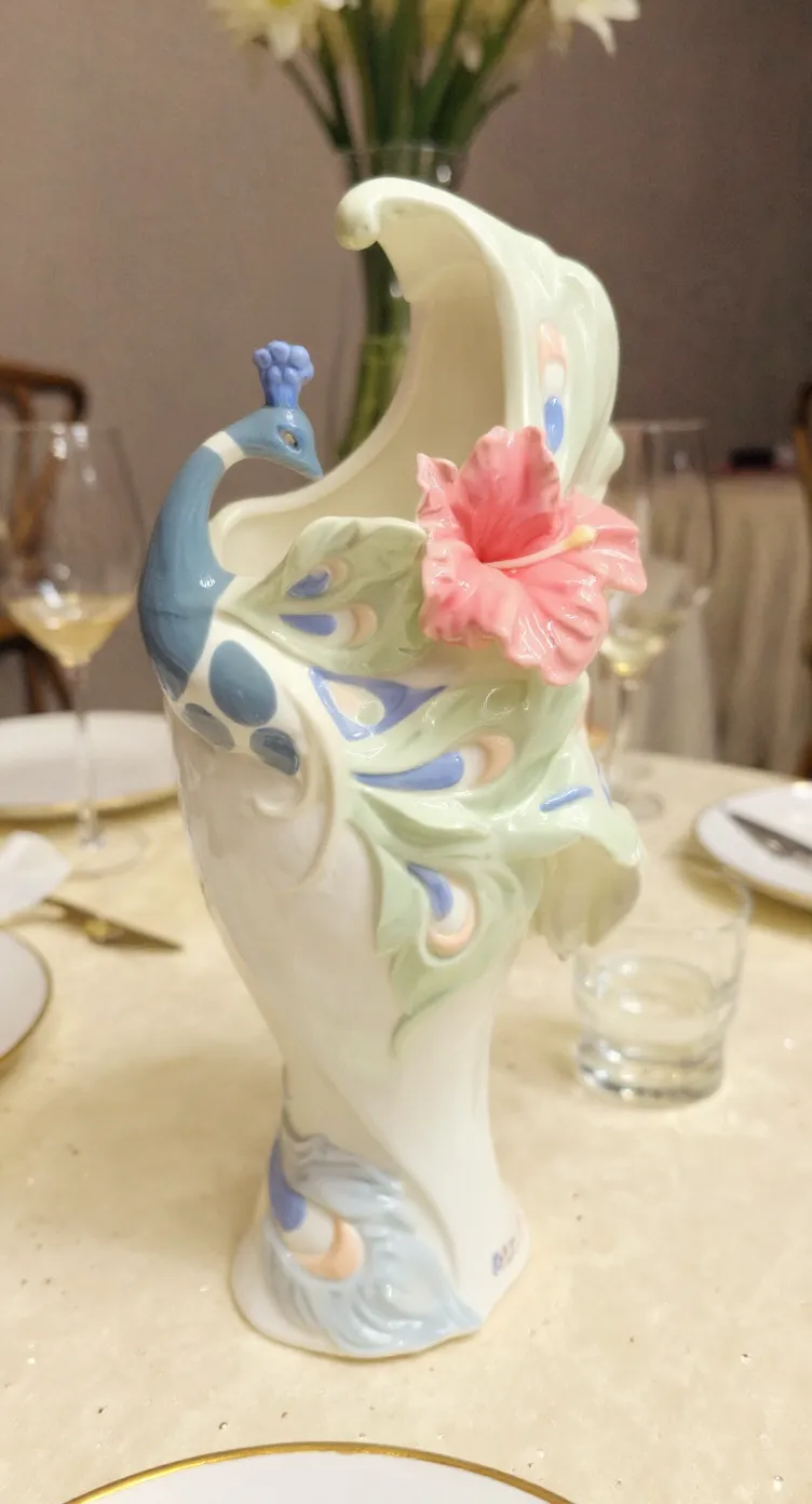 Peacock Vase