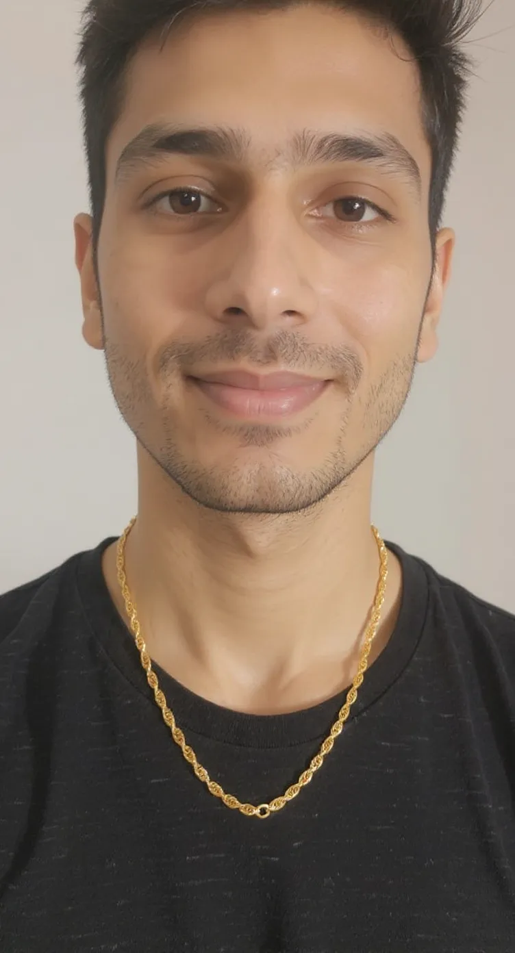 Gold Twisted Chain Necklace