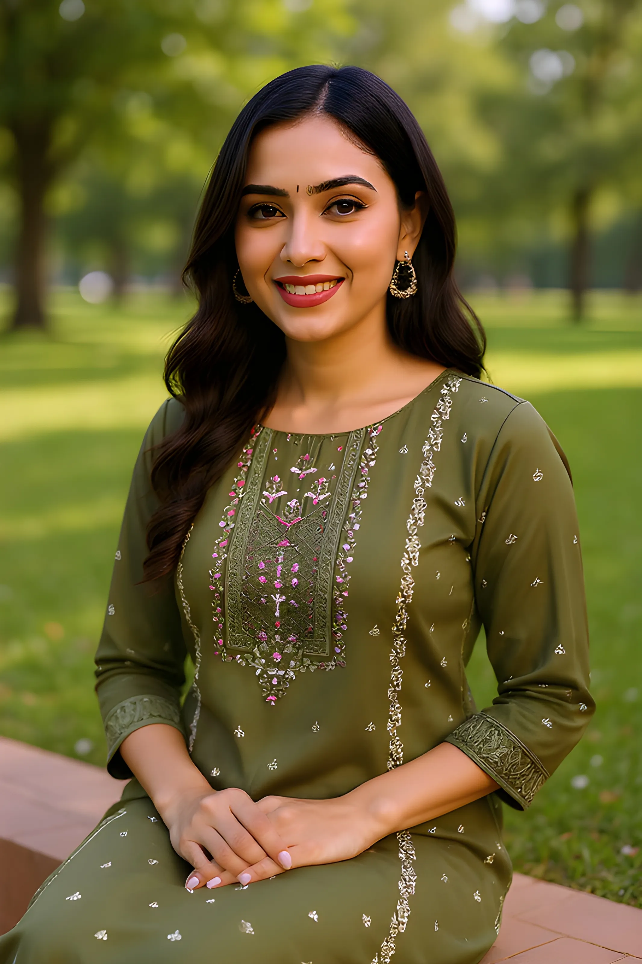 Embroidered Silk Salwar Kameez