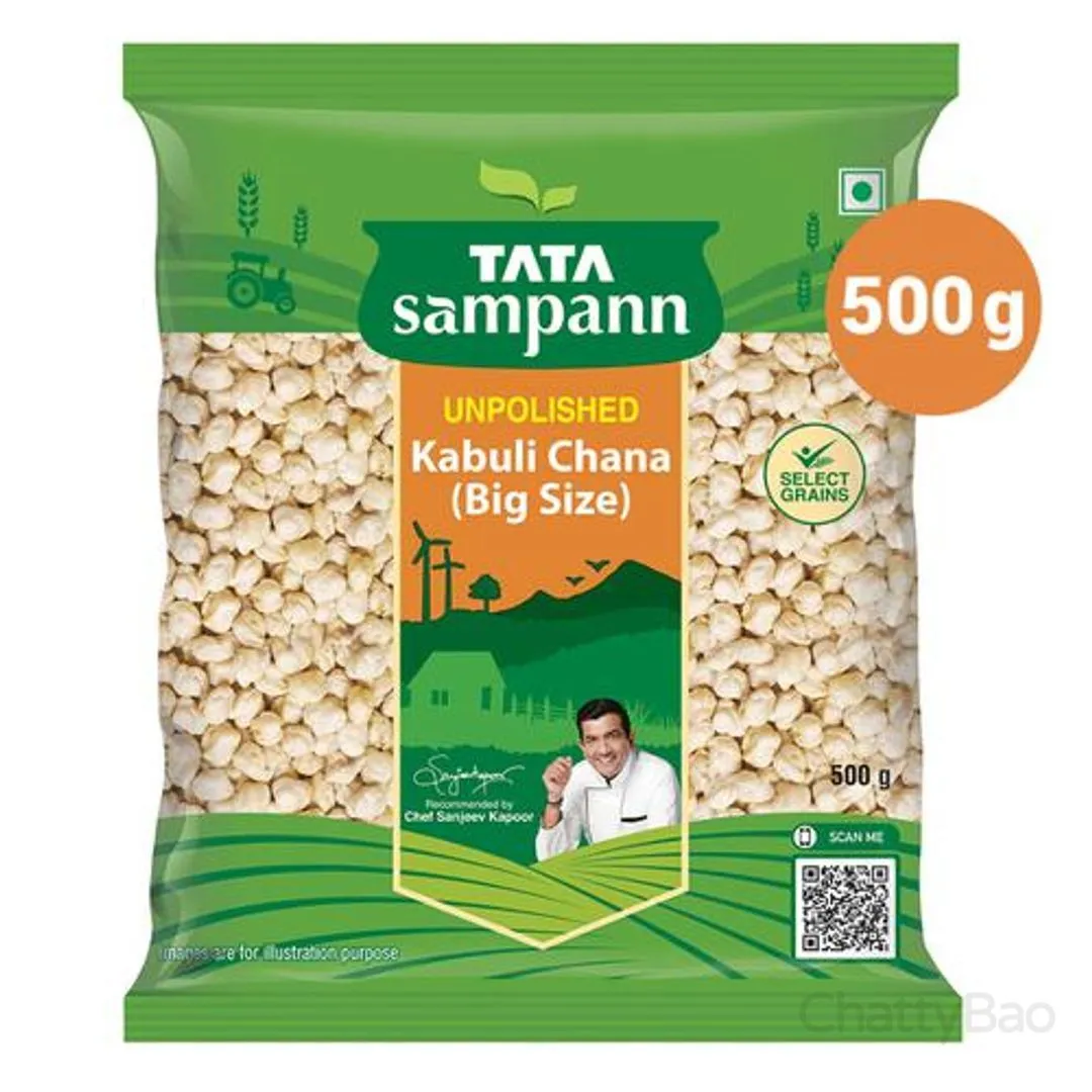 Tata Sampann Unpolished Kabuli Chana 500 g