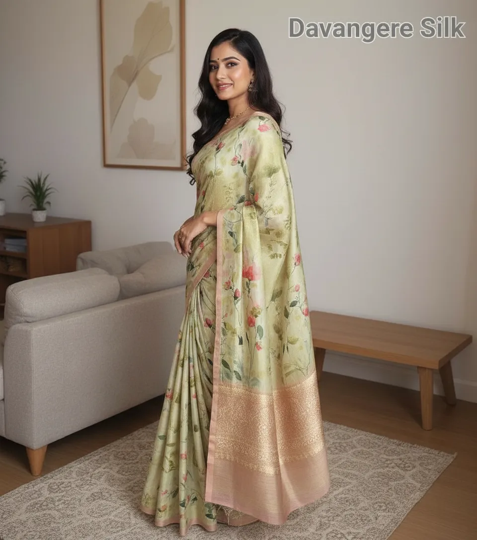 Floral Muslin Silk view 3