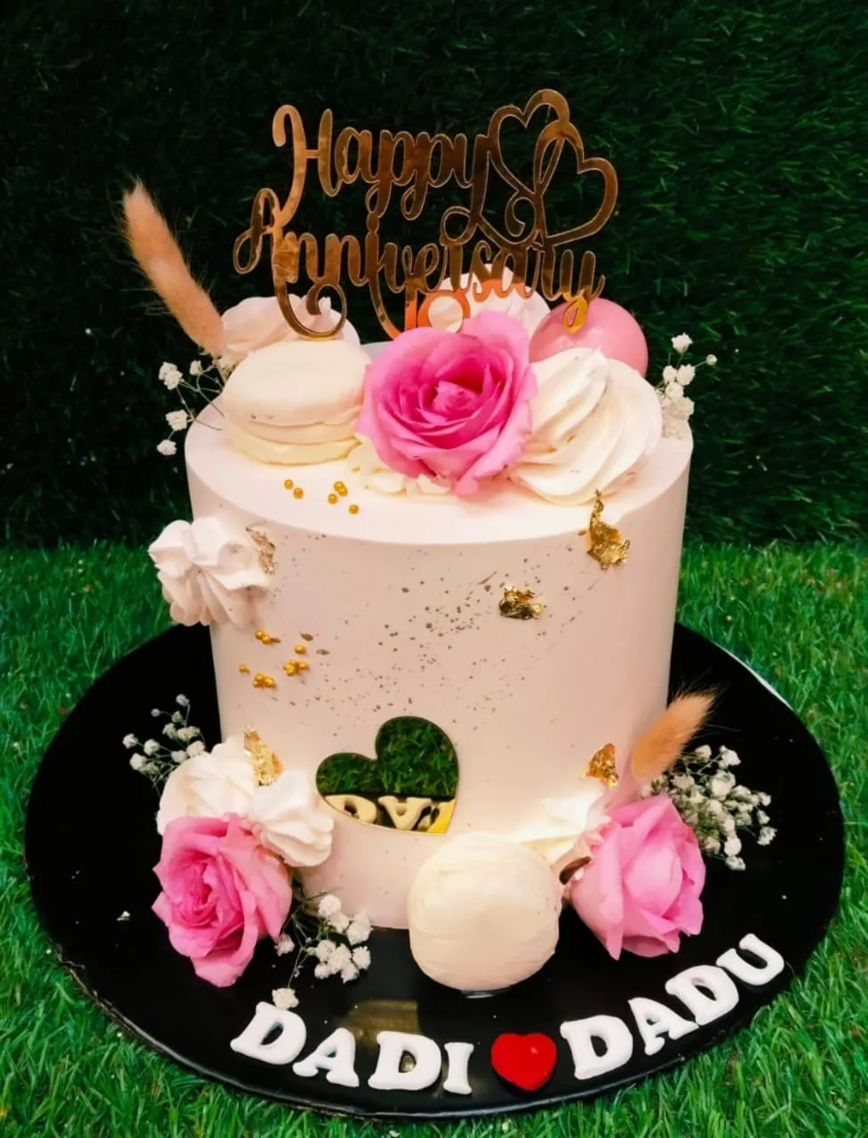 Happy Anniversary Custom Cake