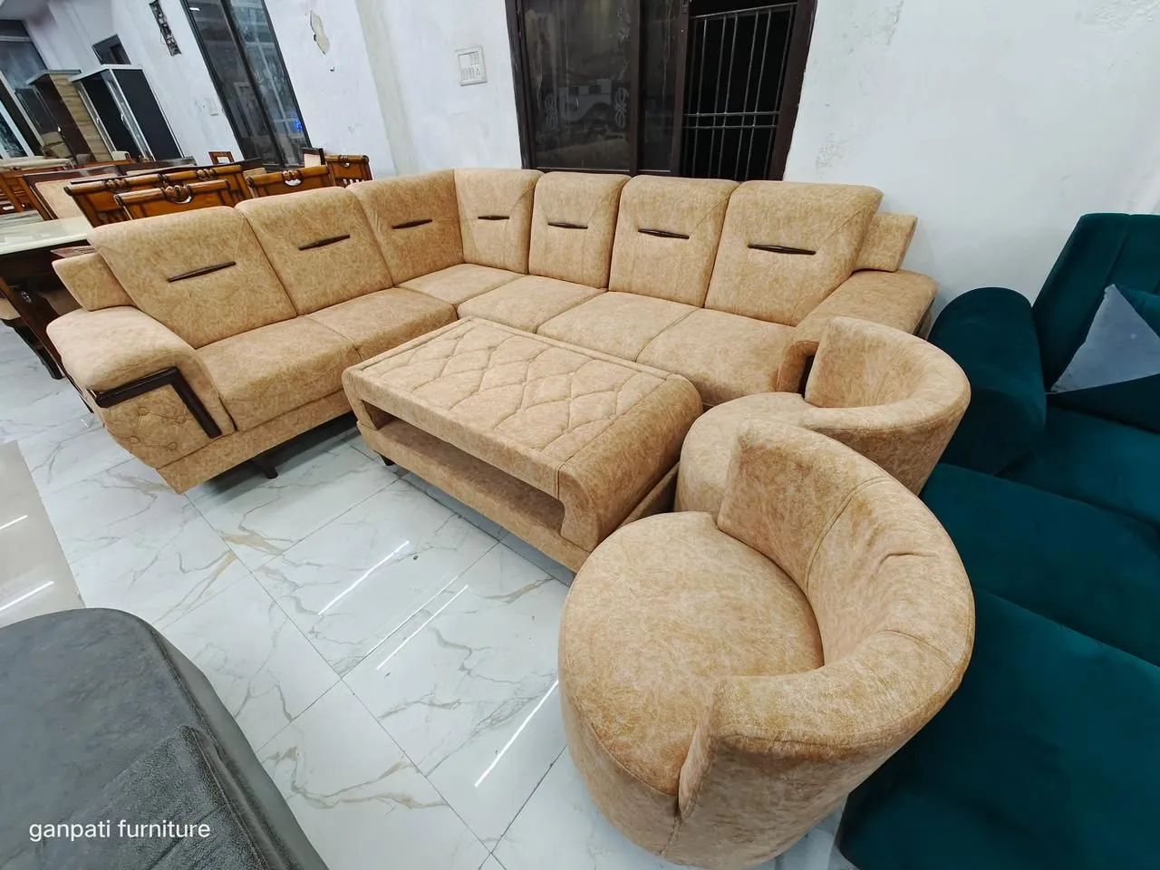 Ganpati L-Shaped Sofa