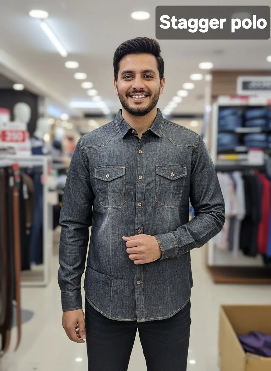 Stagger Denim Shirt