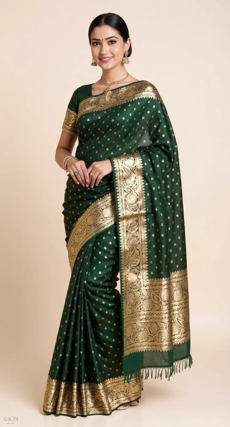 Embroidered Banarasi Saree