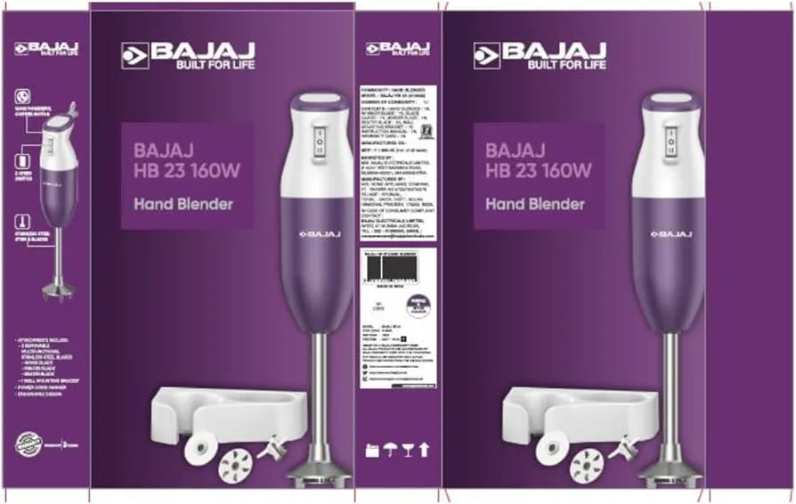 Bajaj HB 23 160W Hand Blender