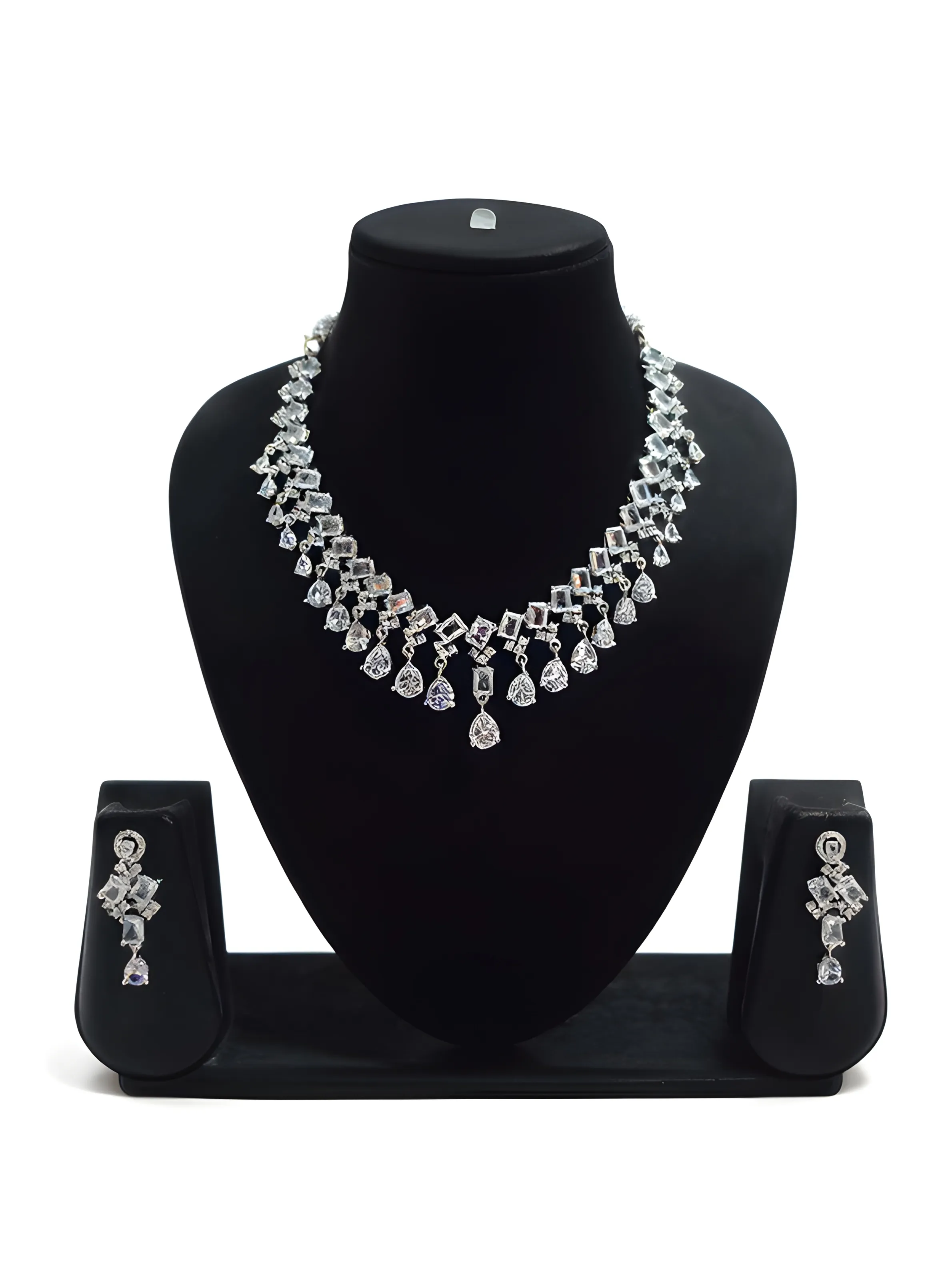 Ad Diamond Necklace Set