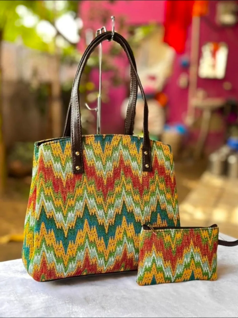 Zigzag Handbag Set