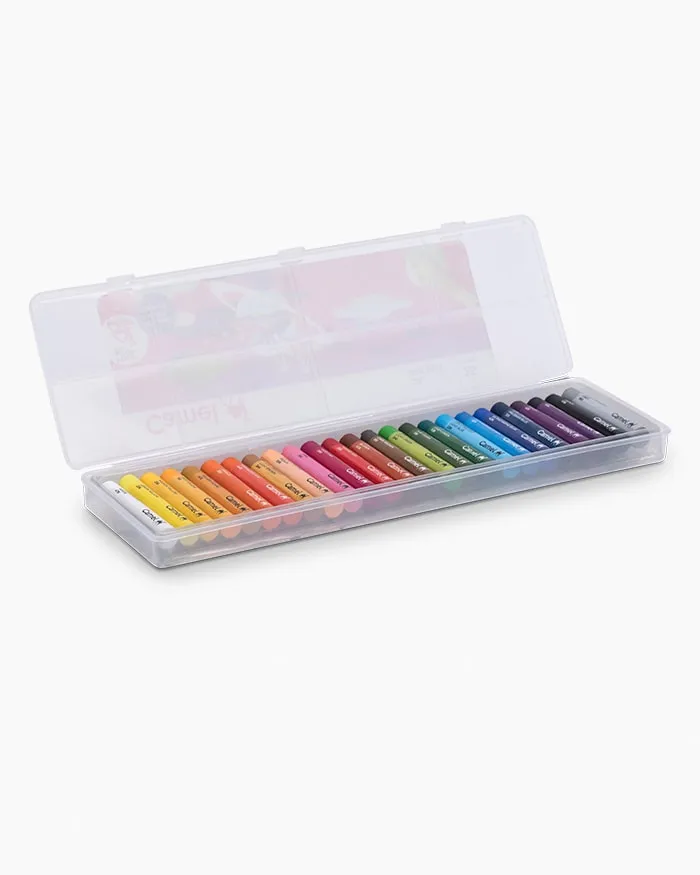 Camel Student Oil Pastels Assorted plastic pack of 25 shades