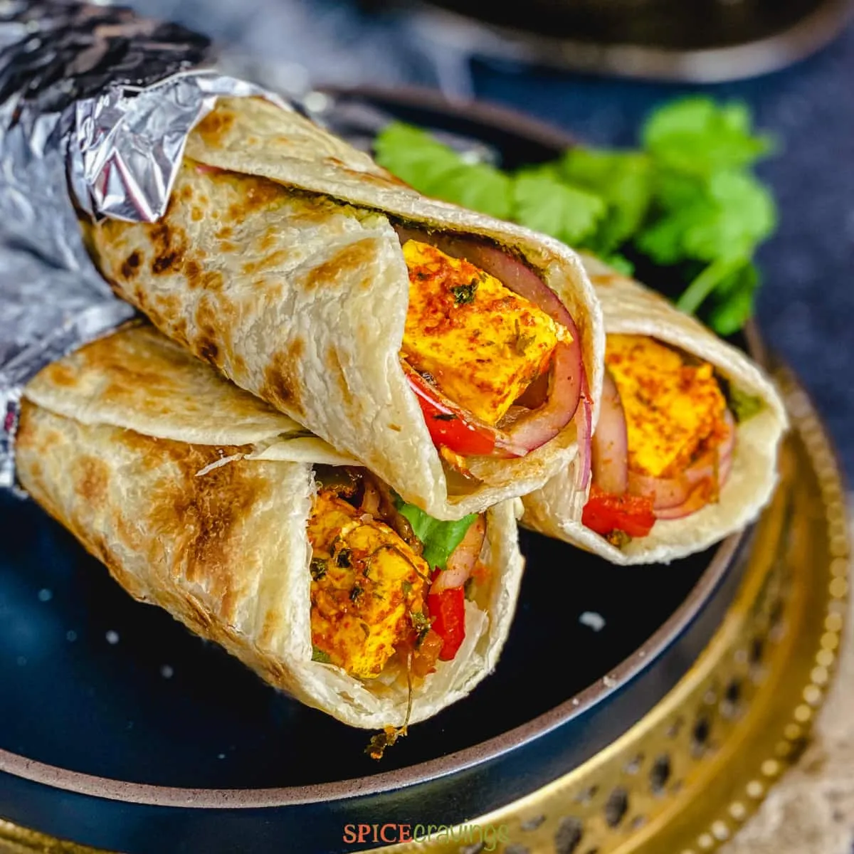 Special Paneer Tikka Roll