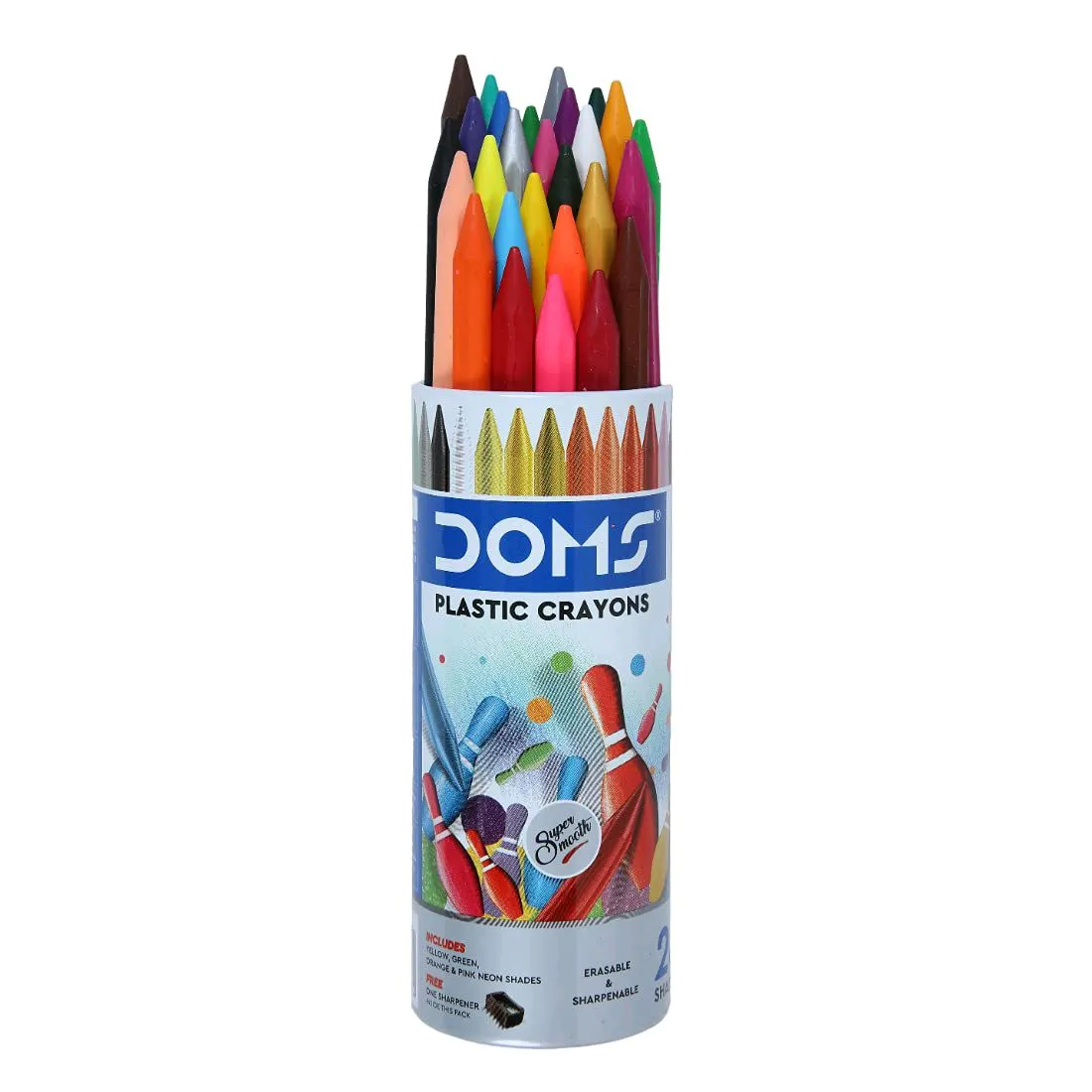 Doms Plastic Crayons Box