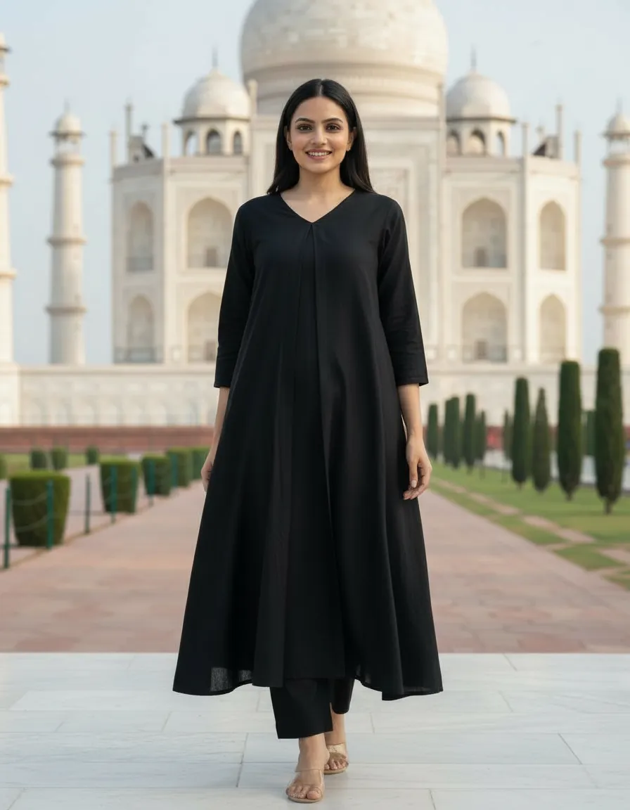 Black Kurta Set